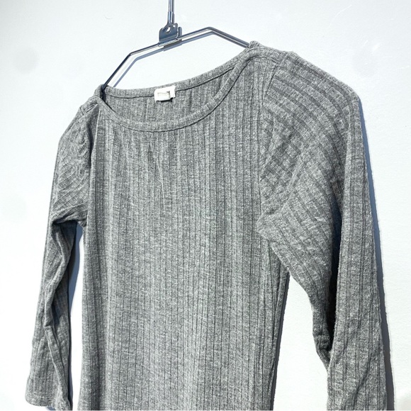 🛍️ 4 for 20$ / Garage 3/4 Sleeve Fitted Rib Tee / Grey / XS - Picture 3 of 9